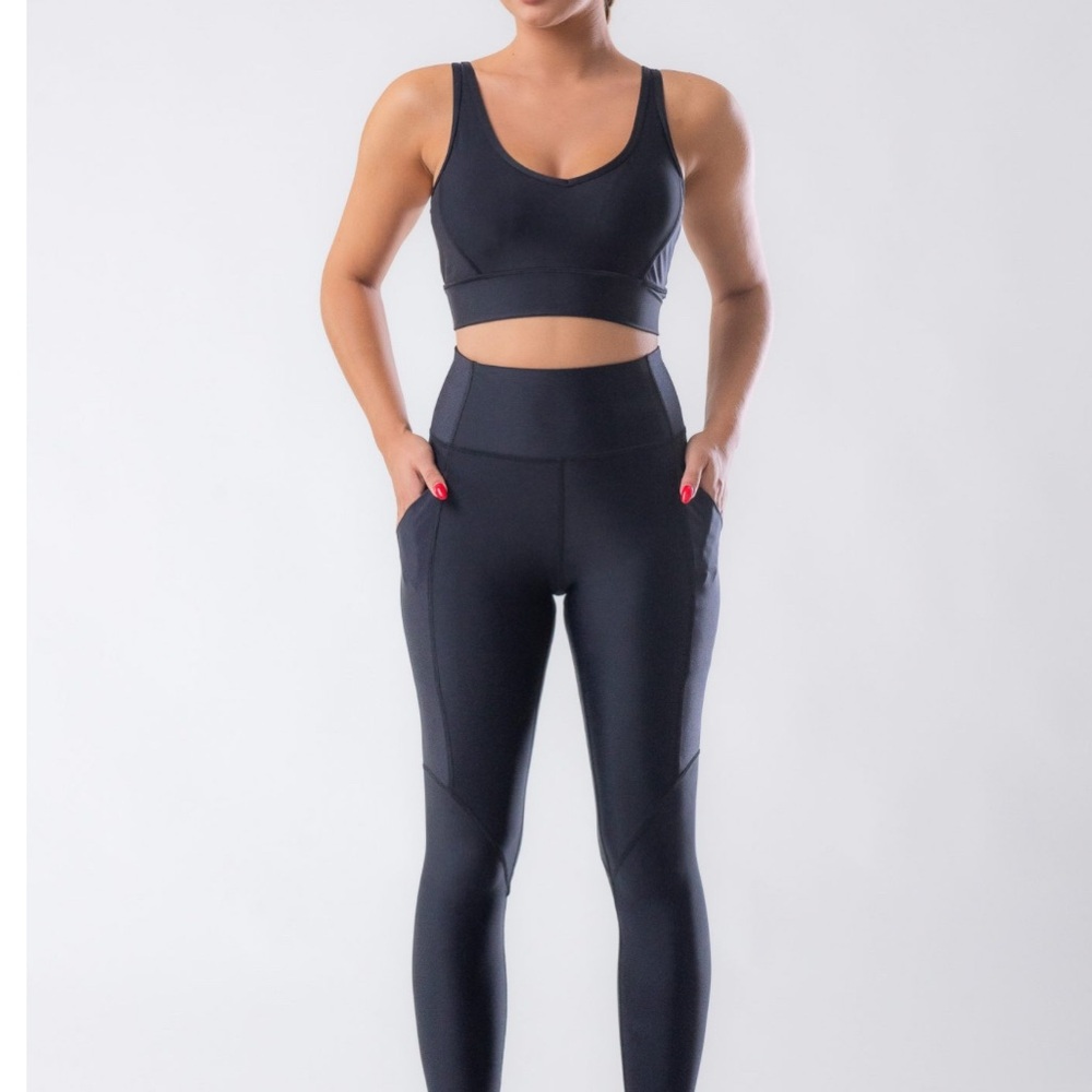 NIC + ZOE Women's Black High-Waisted Leggings Size Small